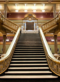Grand golden staircase